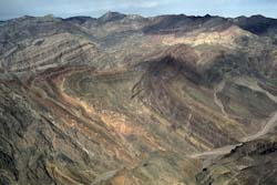 Aerial View of Titus Canyon Anticline