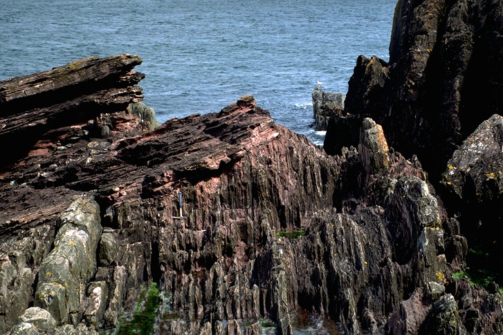 Angular unconformity at Siccar Point, Scotland